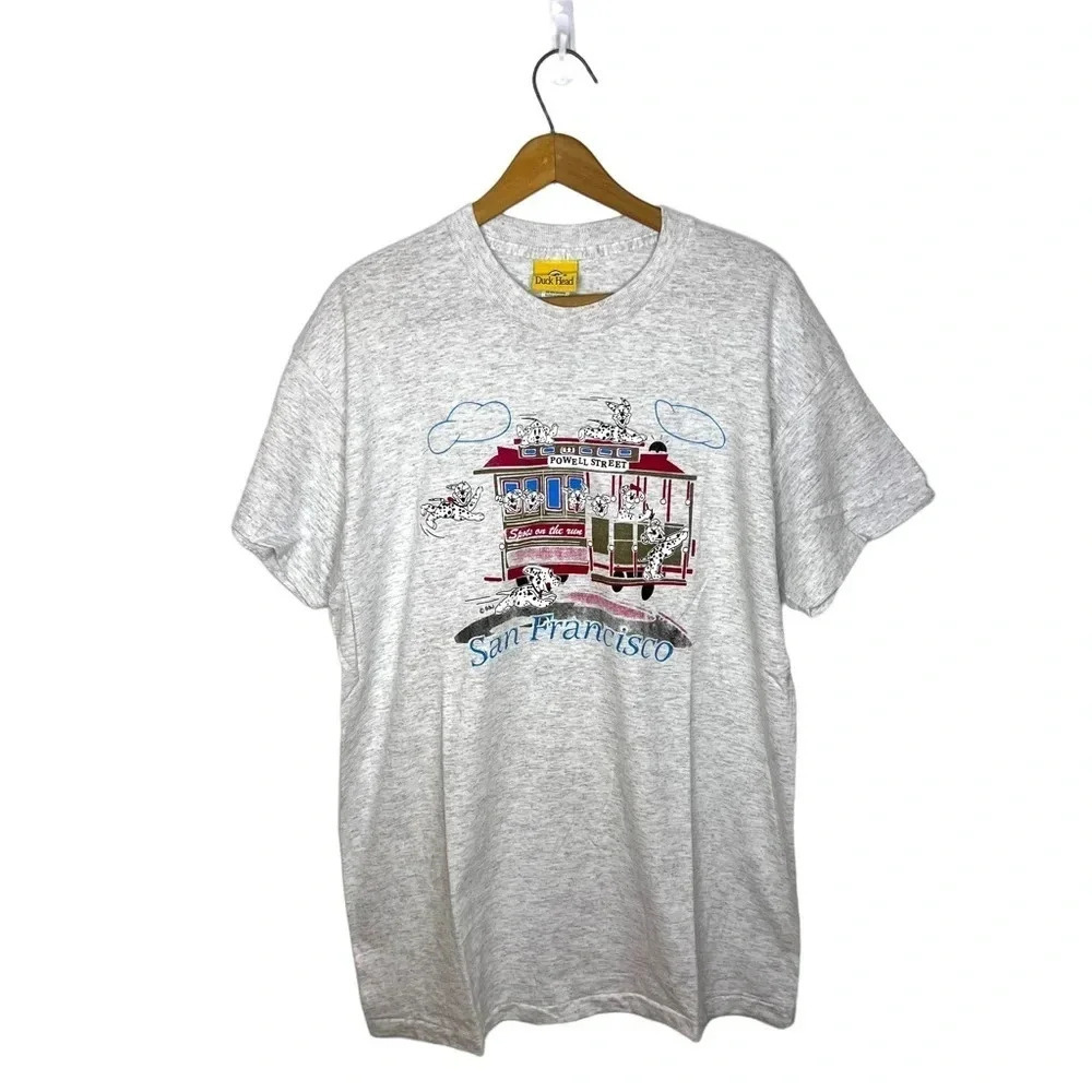 Vintage 90s Duck Head San Francisco Single Stitch Graphic T Shirt M